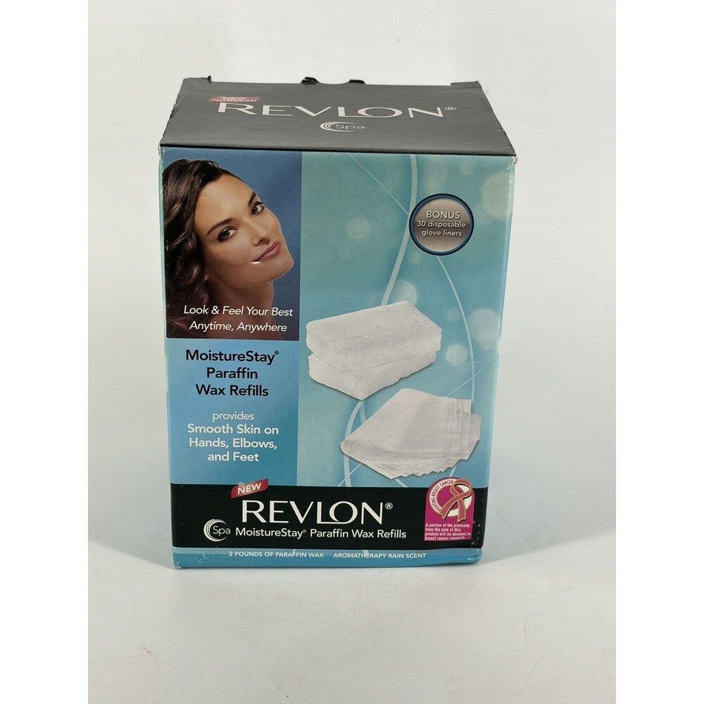 Revlon Beauty Paraffin Wax Refill 2 Lb Rain Scent Liners New